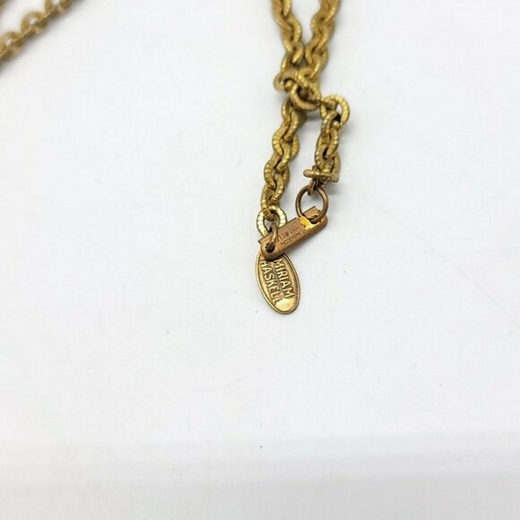 Miriam Haskell 1960s Art Glass Faux Lapis Beaded - Picture 5 of 5